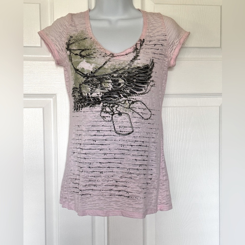 V1 Couture print Top V Neck